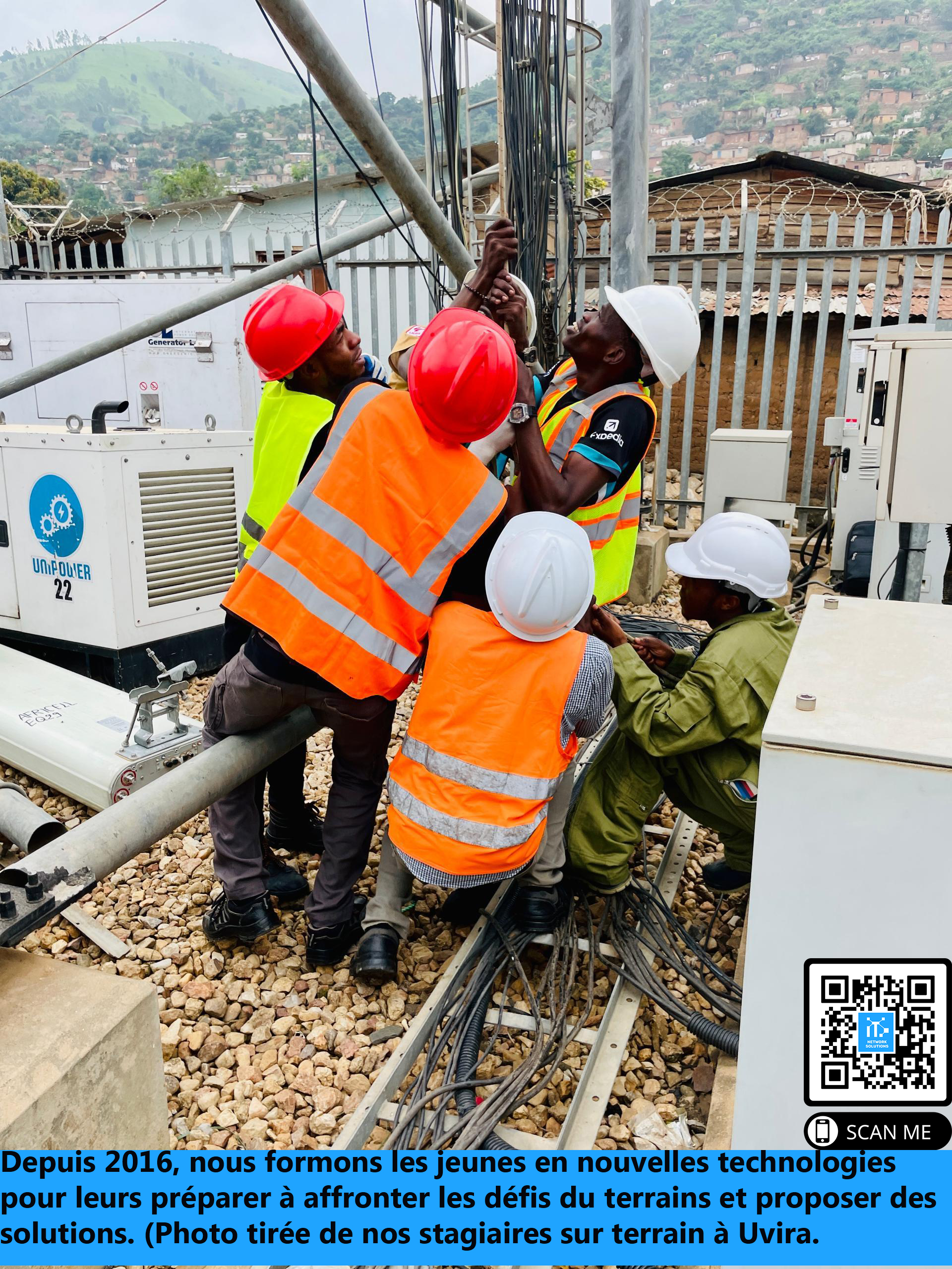 Déploiement de nos stagiaires sur le terrain pendant et après la formation pour des projets réussis.